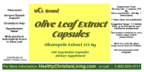 HCLBrand Olive Leaf extract Pills 575 Mg